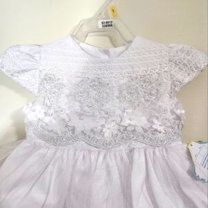 NWT Beautiful white Christening dress Size 1
